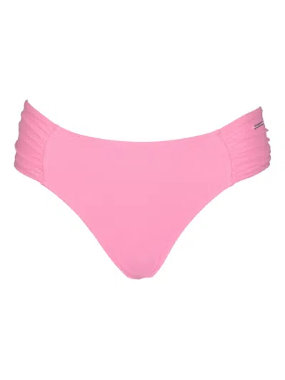 Caha Capo Dubai Janice Ruched Bikini Bottoms In Pink
