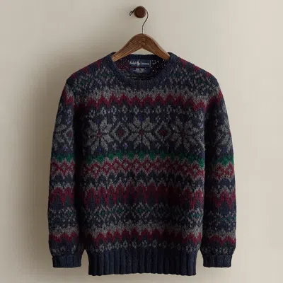 Ralph Lauren C. 1980s Patterned Sweater In Multi