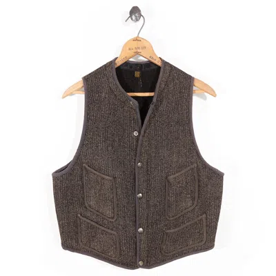 Vintage Curated By Double Rl Ralph Lauren 1940s Wool Vest In Brown