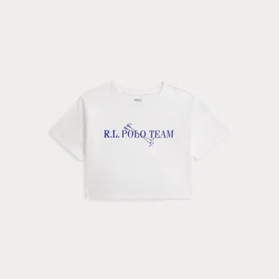 Polo Ralph Lauren Ralph Lauren Polo Team Cotton Jersey Boxy Tee In Multi