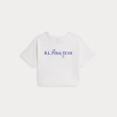 Polo Ralph Lauren Ralph Lauren Polo Team Cotton Jersey Boxy Tee In White
