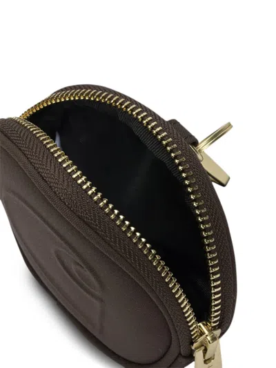 Carhartt Embossed Zipped Pouch In Brown