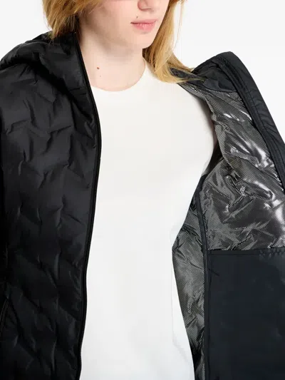 Columbia Delta Ridge Ii Hooded Puffer Jacket In Black