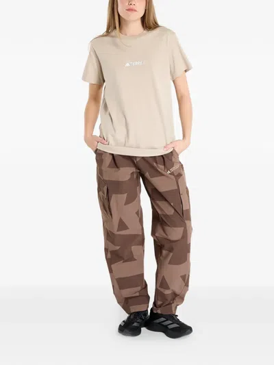 Adidas Originals Terrex Signature Aop T-shirt In Neutral