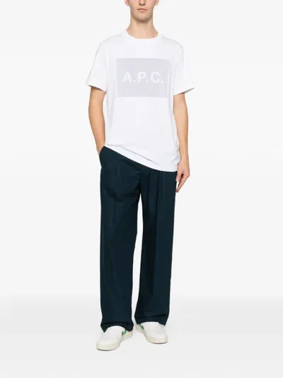 Apc . P.c. Back Logo Print T-shirt In White