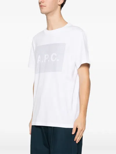 Apc . P.c. Back Logo Print T-shirt In White