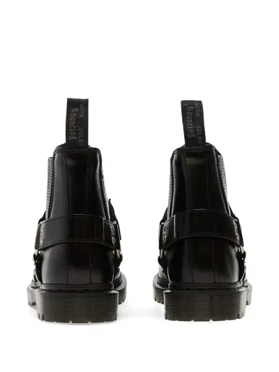 Dr. Martens 2976 Harness Analine Man Ankle Boots Black Size 9 Leather