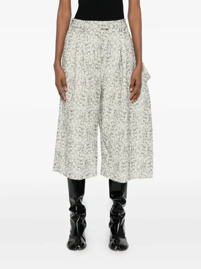 Pre-owned John Galliano Woven-pattern Trousers In Neutral