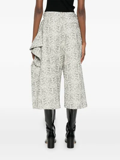 Pre-owned John Galliano Woven-pattern Trousers In Neutral