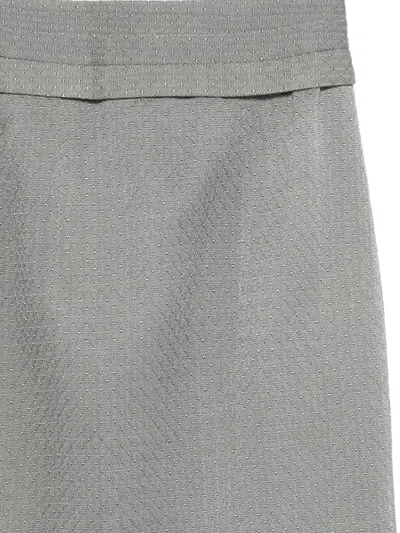 Pre-owned John Galliano Woven Skirt In Gray