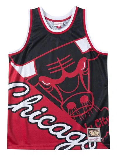 Mitchell & Ness Big Face Chicago Bulls Tank Top In Multi