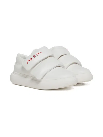 Marni Logo-print Sneakers In White