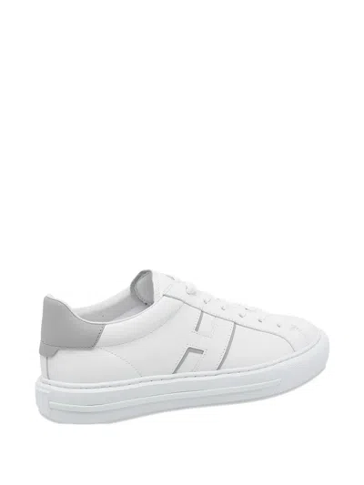 Hogan Lateral Logo Round Toe Trainers In Multi