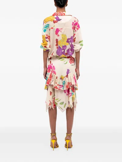 Donde Esteban Floral Cotton Shirt In Multi