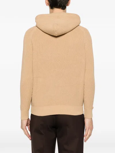 Imperial Ribbed Hoodie In Neutral