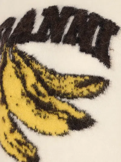 Ganni Women Banana Graphic T-shirt In Neutral