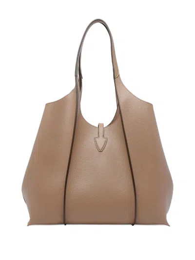 Tod's T Timeless Tote Bag In Brown