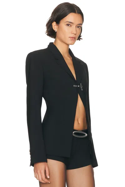 Haelo Lock Construct Blazer In Black