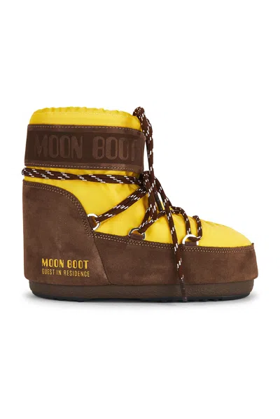 Moon Boot X Guest In Residence Icon Low Nylon In Yellow