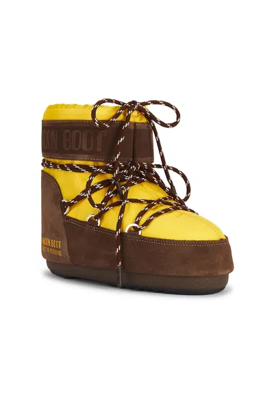 Moon Boot X Guest In Residence Icon Low Nylon In Yellow