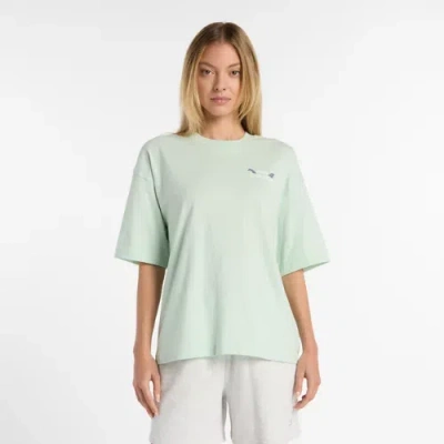 New Balance Women's Flower Oversize T-shirt In Green
