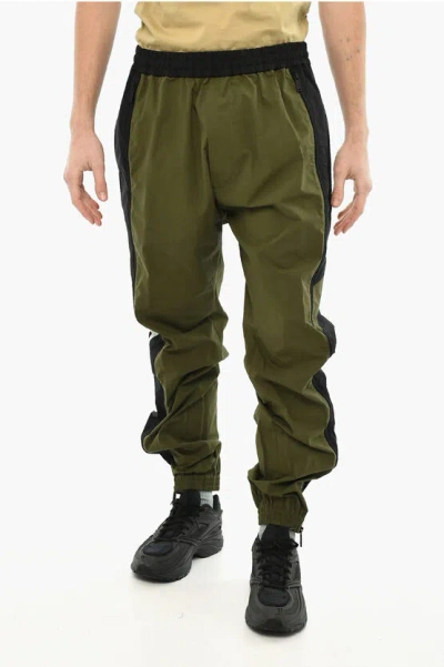 Dsquared2 Two-tone Joggers With Drawstring Waist In Green