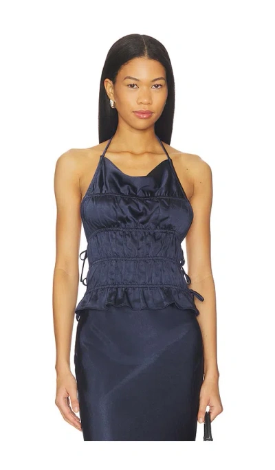 Nia Balboa Top In Blue