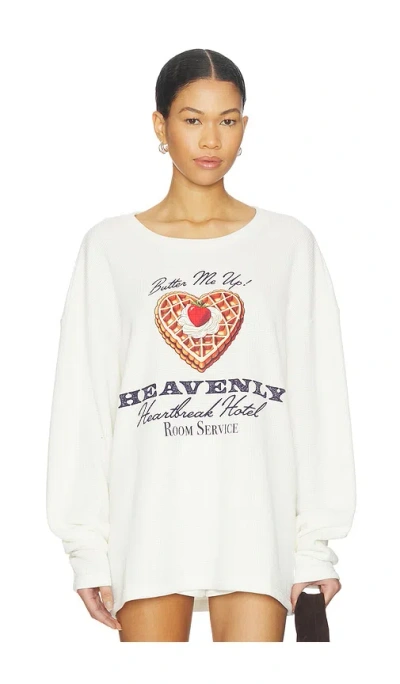 Boys Lie Heavenly Room Service Thermal Long Sleeve In White