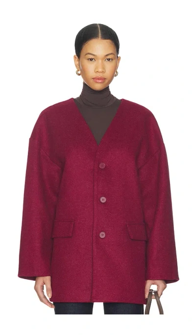 All The Ways Stevie Scarf Coat In Purple