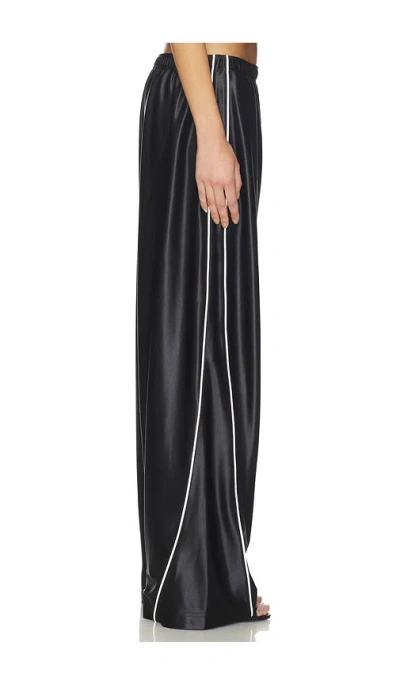 Alexander Wang Track Pant With Reflective Piping In Black
