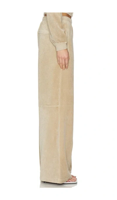 Alexander Wang Allover Hotfix Relaxed Pant In Neutral