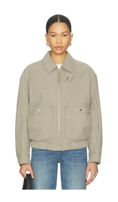 Closed Zipped Jacket In Gray