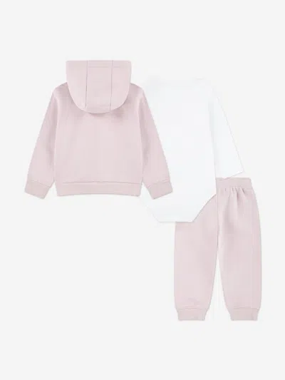Lacoste Baby Girls Mon Premier Tracksuit Set In Pink