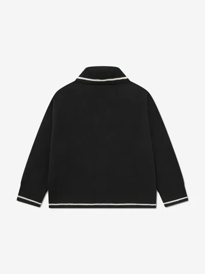 Lacoste Boys Polo Jumper In Black