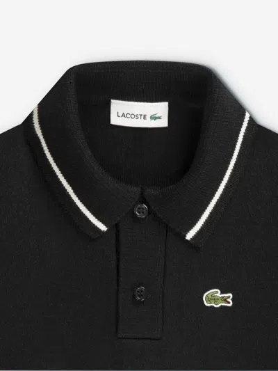 Lacoste Boys Polo Jumper In Black