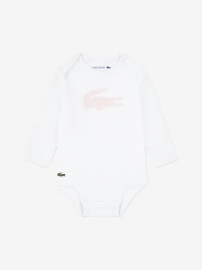 Lacoste Baby Girls Mon Premier Tracksuit Set In Pink