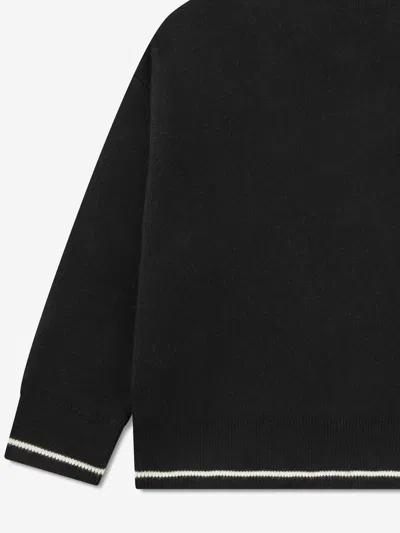 Lacoste Boys Polo Jumper In Black