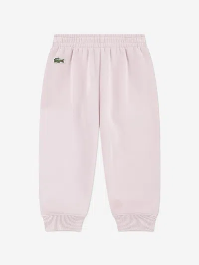 Lacoste Baby Girls Mon Premier Tracksuit Set In Pink