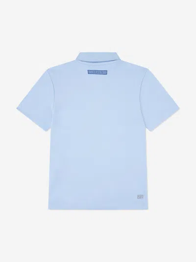 Lacoste Boys Novak Djokovic Crossed Polo Shirt In Blue