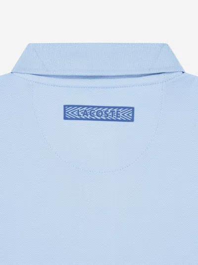 Lacoste Boys Novak Djokovic Crossed Polo Shirt In Blue