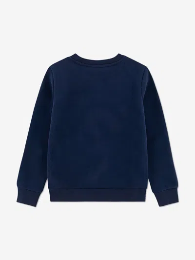 Lacoste Boys Colourblock Sweatshirt In Blue
