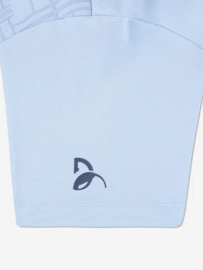 Lacoste Boys Novak Djokovic Crossed Polo Shirt In Blue