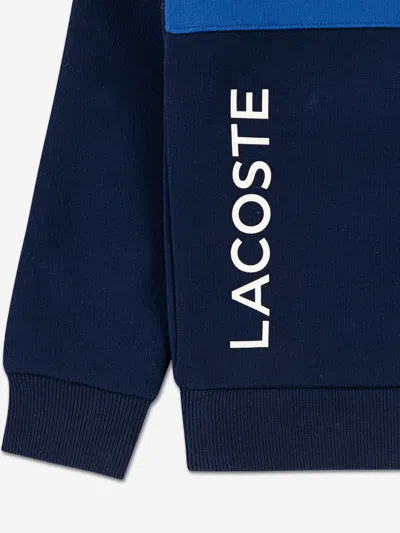 Lacoste Boys Colourblock Sweatshirt In Blue