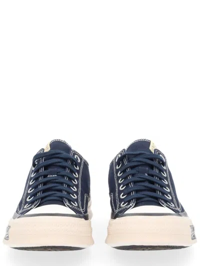 Visvim Skagway Lo Leather-trimmed Canvas Sneakers In Black