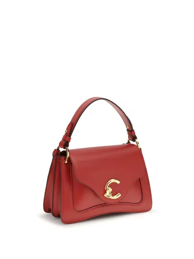Coccinelle Red Calf Leather Bos Taurus Handbag In Red