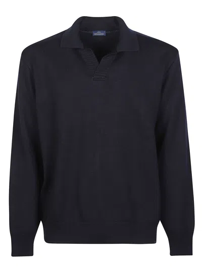 Paul&amp;shark V-neck Polo Shirt In Blue