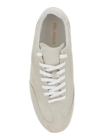 Axel Arigato Daze Runner Beige Sneaker With Logo On The Tongue And Grooved Sole In Suede Man In Neutral