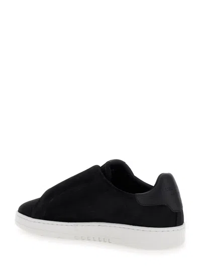 Axel Arigato Dice Laceless Black Low Top Slip-on Sneakers In Suede Man In Black