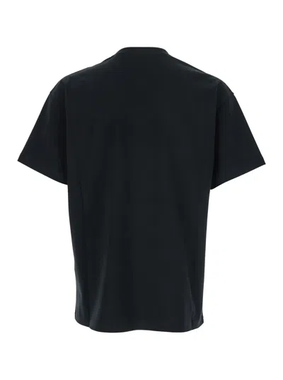 Givenchy Black T-shirt With Maxi Logo On The Front In Cotton Man