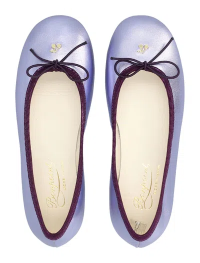 Bonpoint Lisa Bow Ballerina Flats In Purple